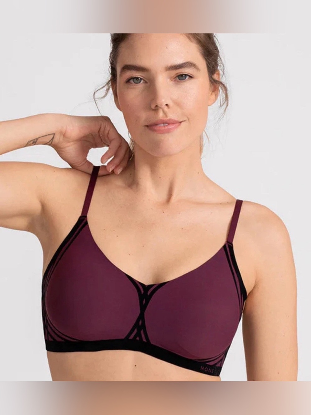 Honeylove Silhouette Bra Burgundy